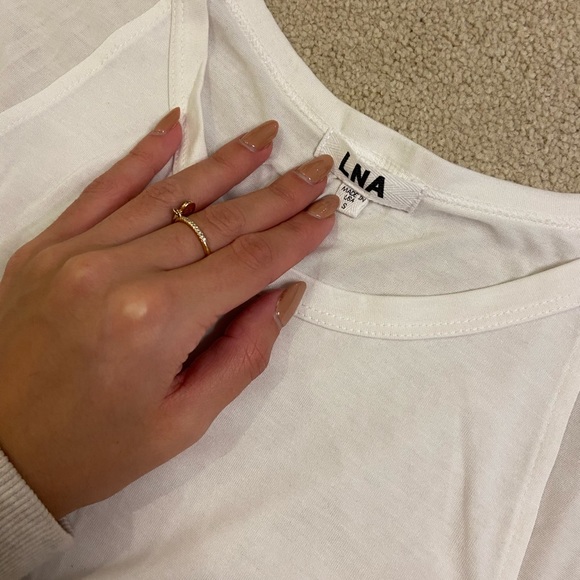 LNA T shirt with cut outs - worn once - good condition - Picture 4 of 4